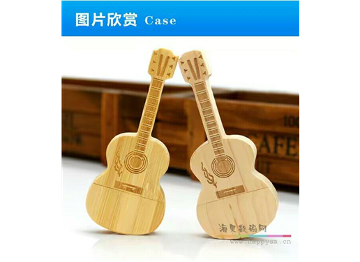 木吉他 U盤 精美木質包裝盒 可打logo