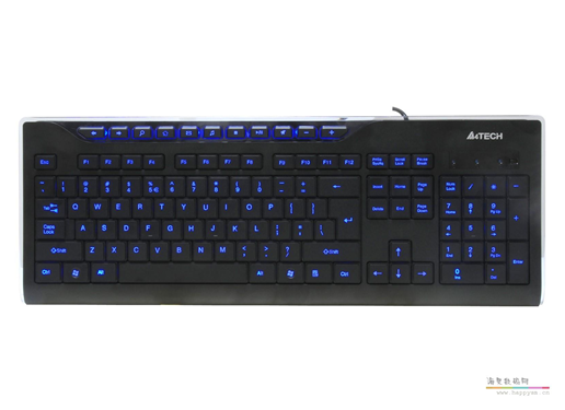 雙飛燕 KD-800I月藍光超薄鍵盤