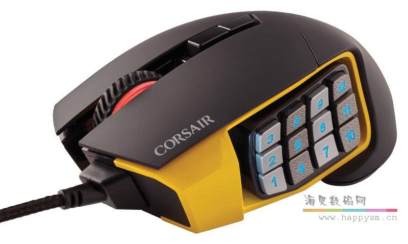 海盜船 SCIMITAR RGB 執法者 光學游戲鼠標 黑色 電競鼠標 絕地求生鼠標 吃雞鼠標