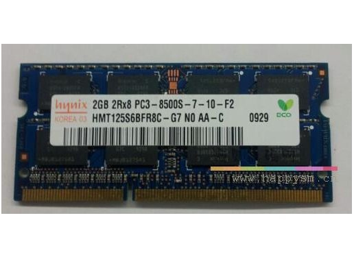 現代 2GB 2RX8 PC3-8500S -7-10-F2 2G ddr3 1066 筆記本 內存條